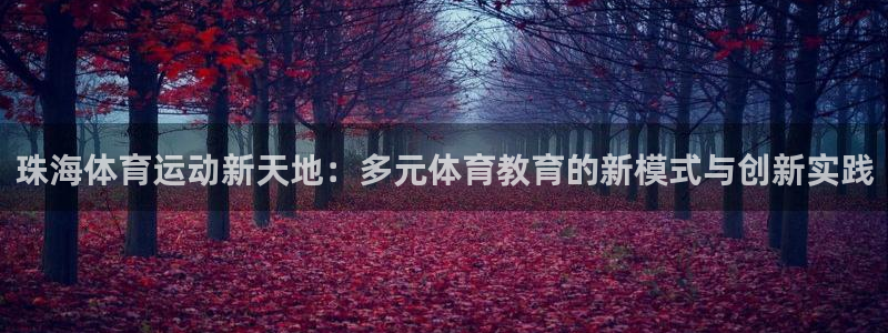 哈哈体育：珠海体育运动新天地：多元体育教育的新模式与创新实践